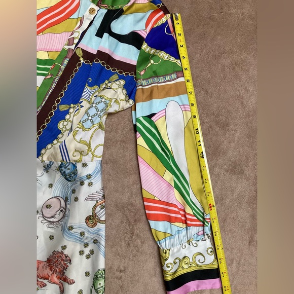 Zara lion print belt y2k 2000s fashion vintage, short printed mini dress XS - Picture 11 of 15